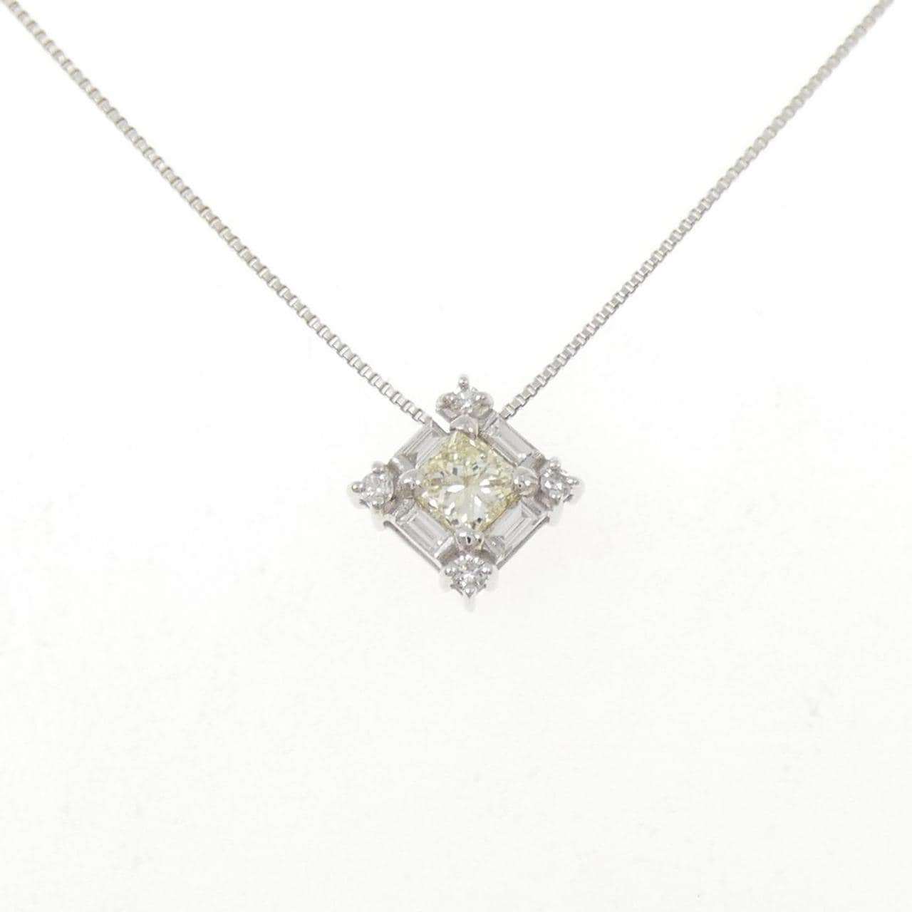 K18WG ダイヤモンド ネックレス 0.26CT