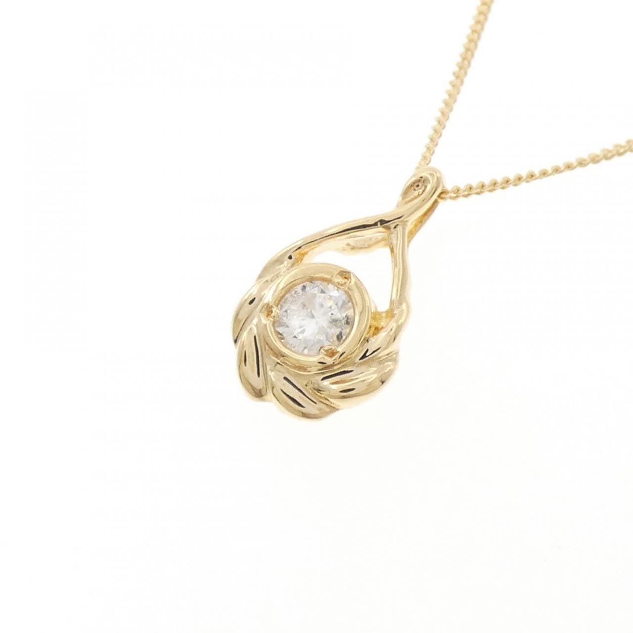 K18YG ダイヤモンド ネックレス 0.20CT