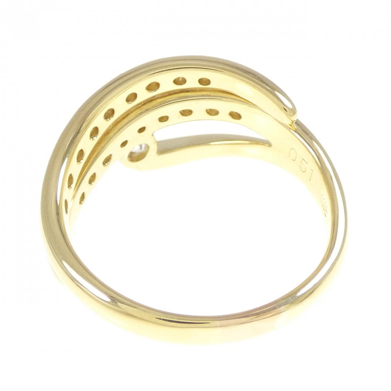 K18YG ダイヤモンド リング 0.51CT