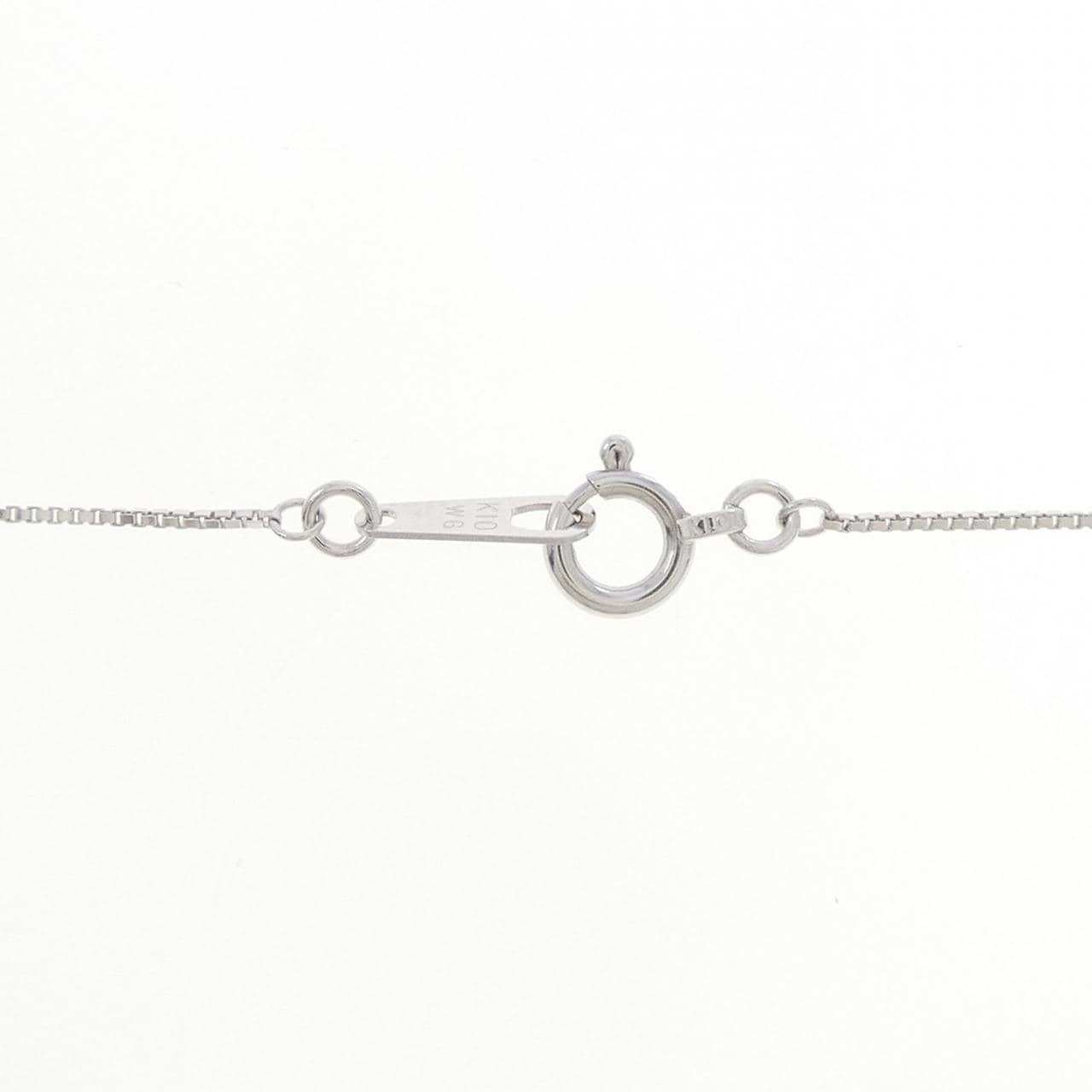 K10WG ダイヤモンド ネックレス 0.1CT