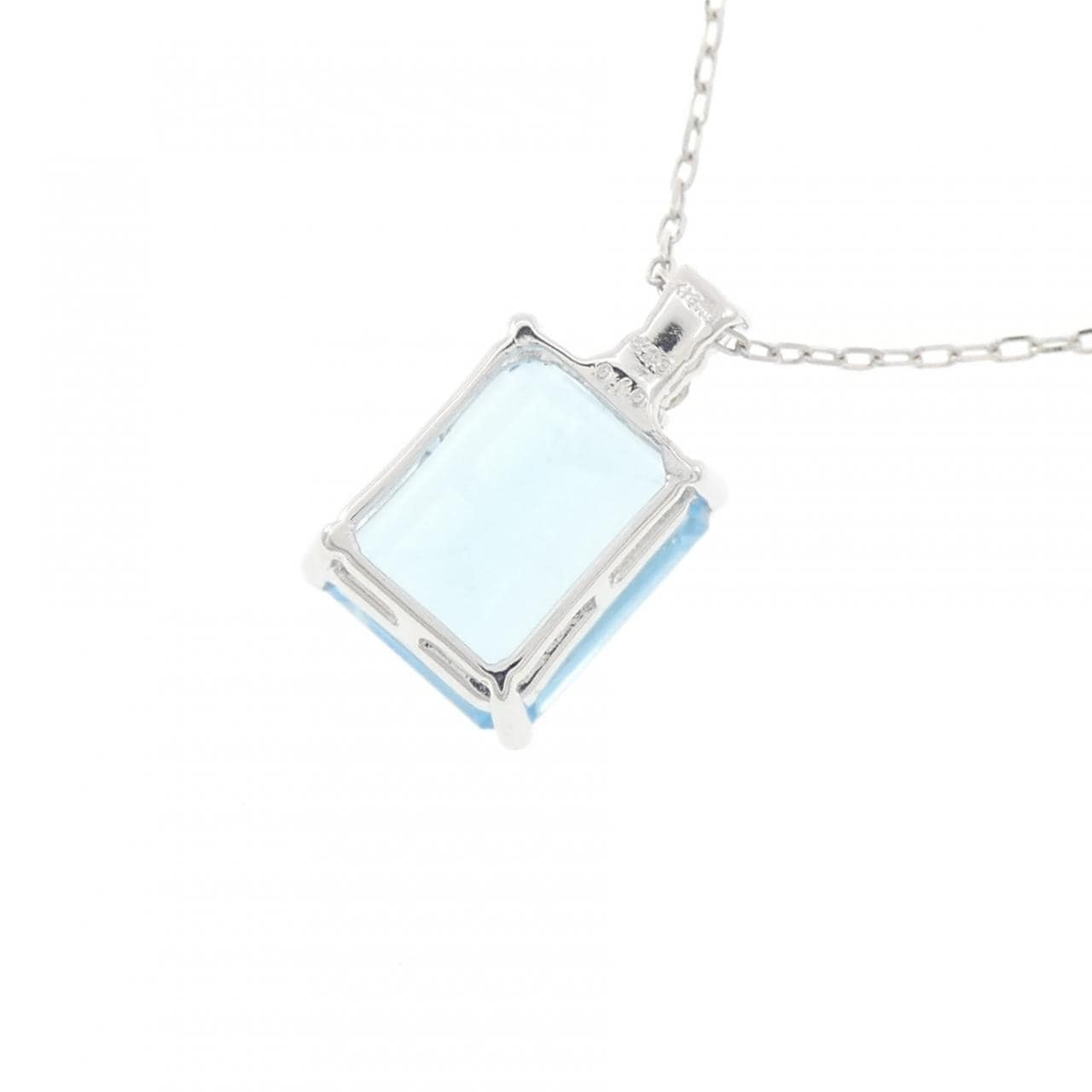 K18WG ブルートパーズ ネックレス 5.43CT