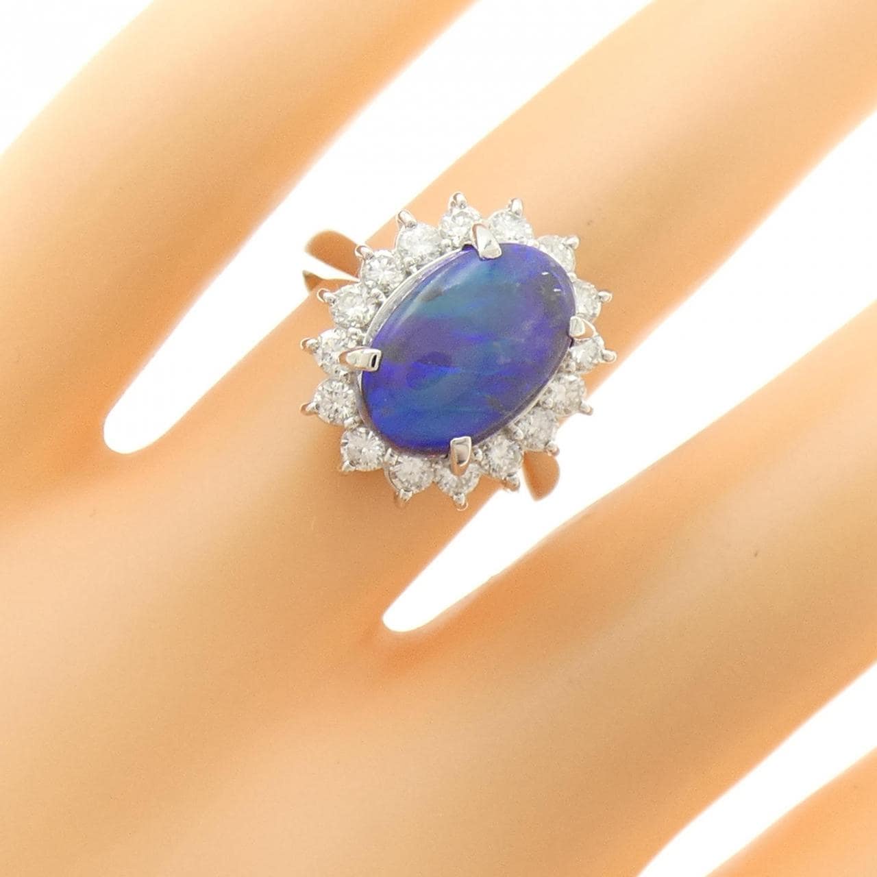 PT900 ブラックオパール リング 2.94CT
