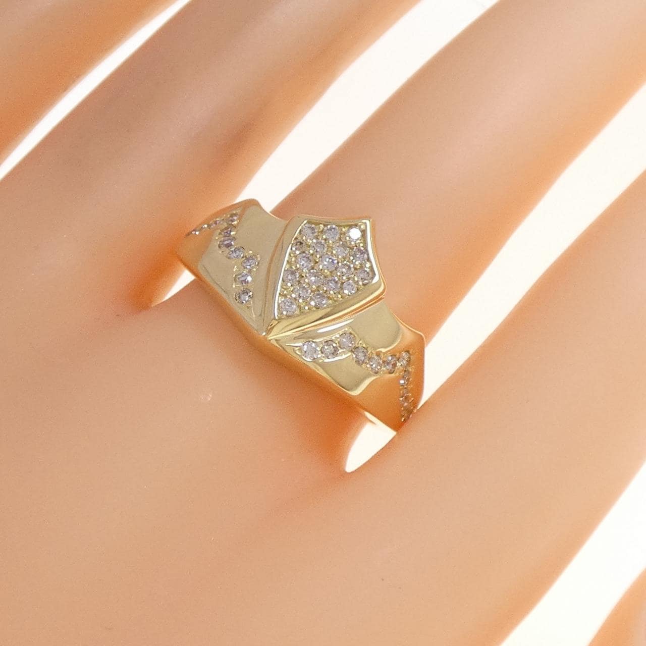 K18YG ダイヤモンド リング 0.40CT