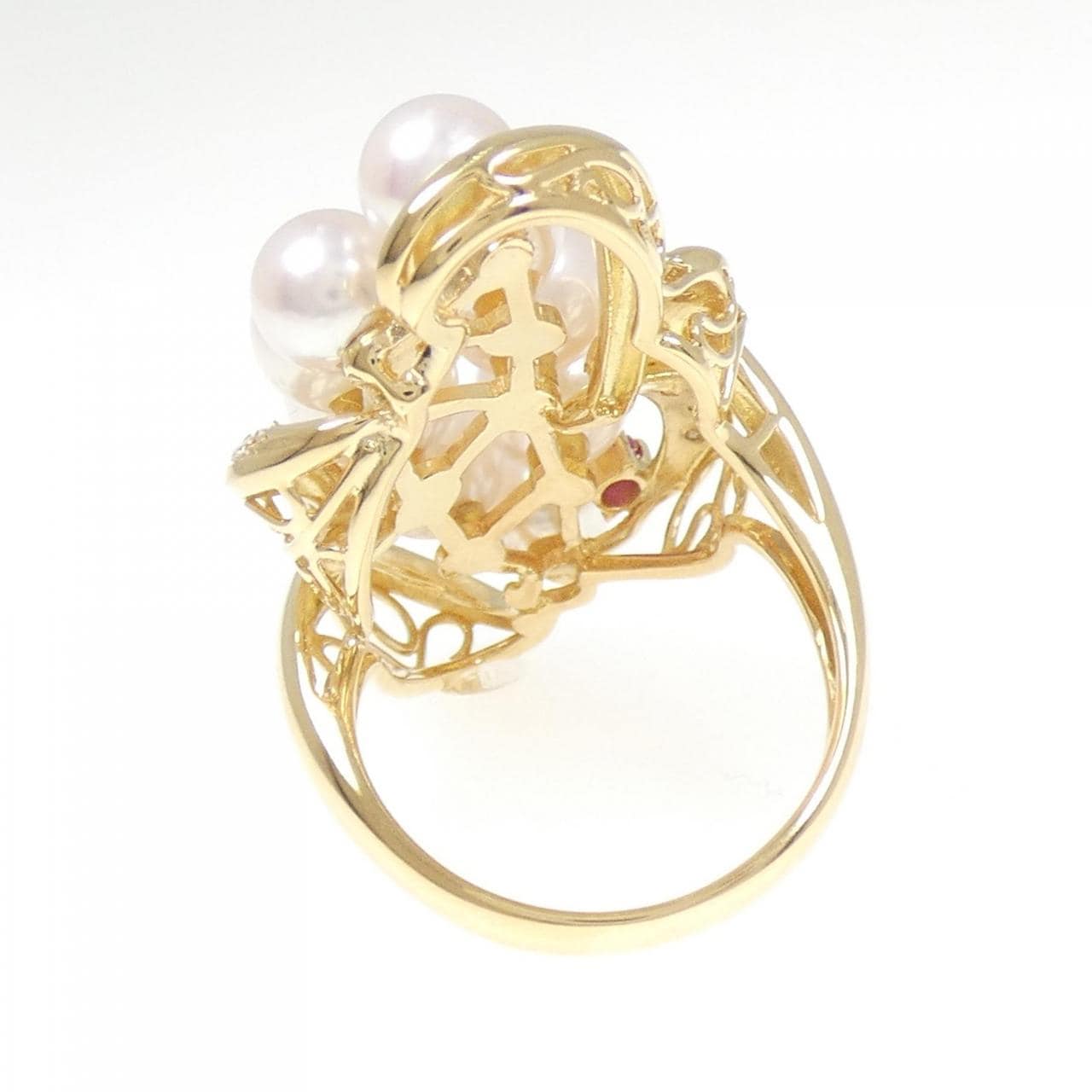 K18YG アコヤパール リング