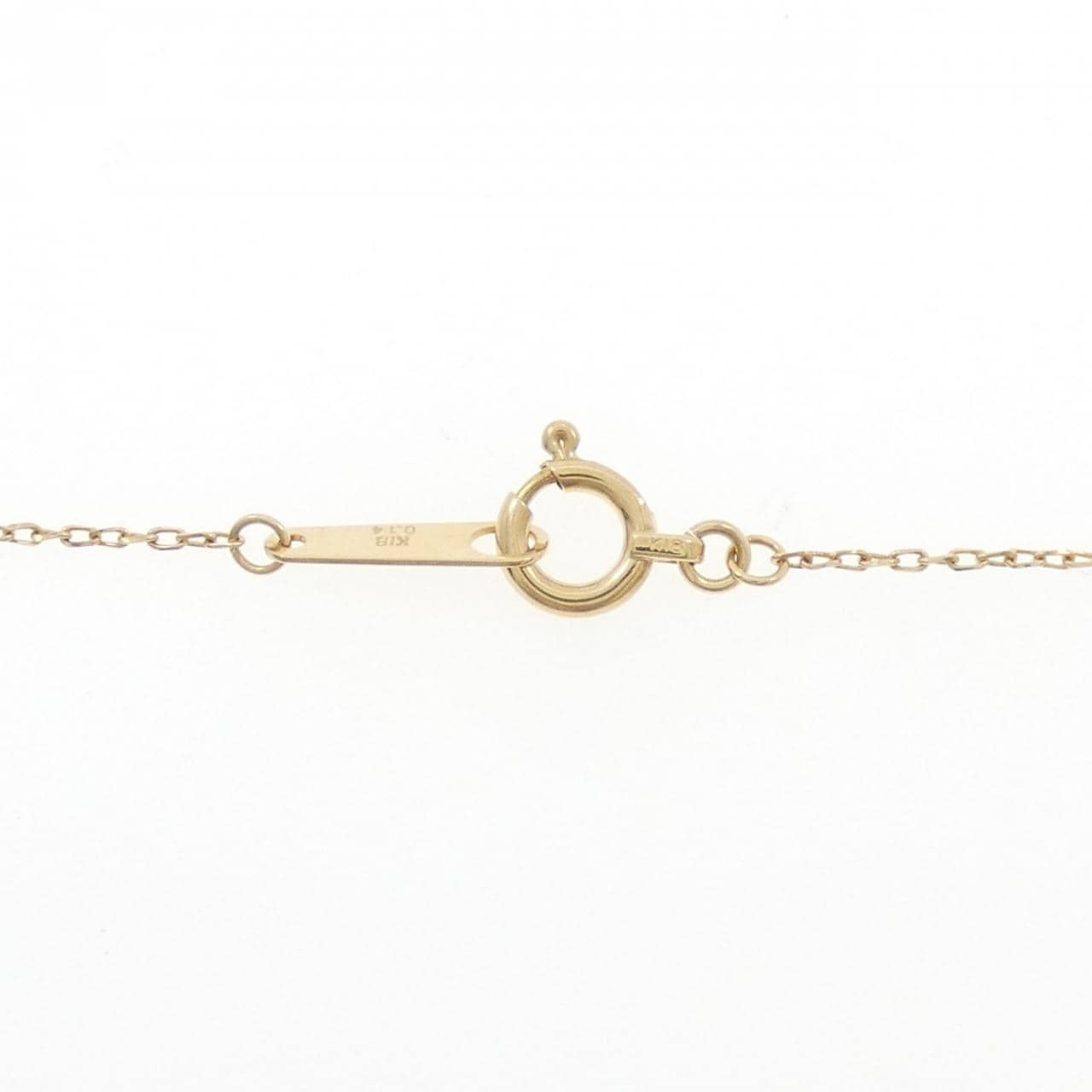 アガット ダイヤモンド ネックレス 0.14CT