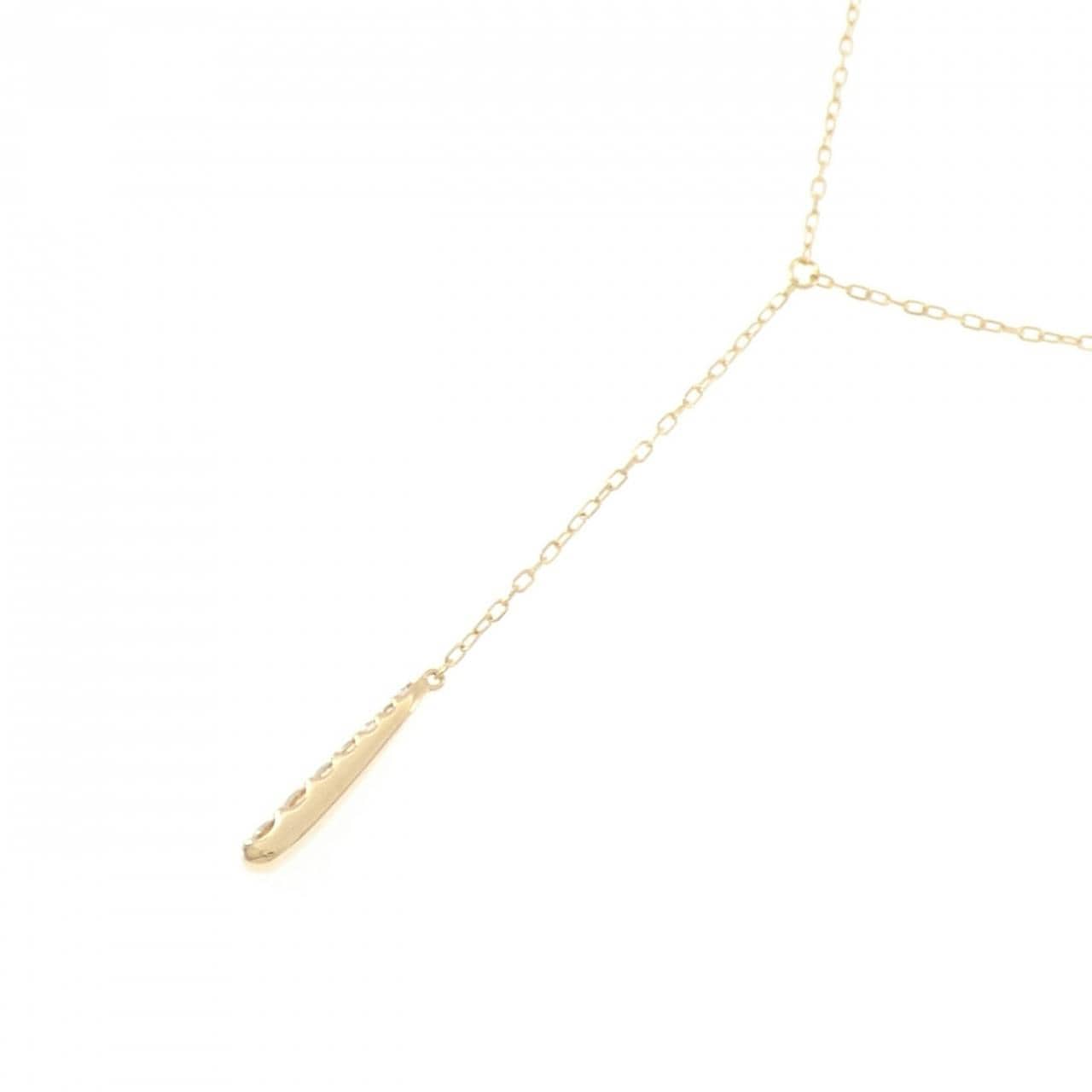 K18YG ダイヤモンド ネックレス 0.15CT