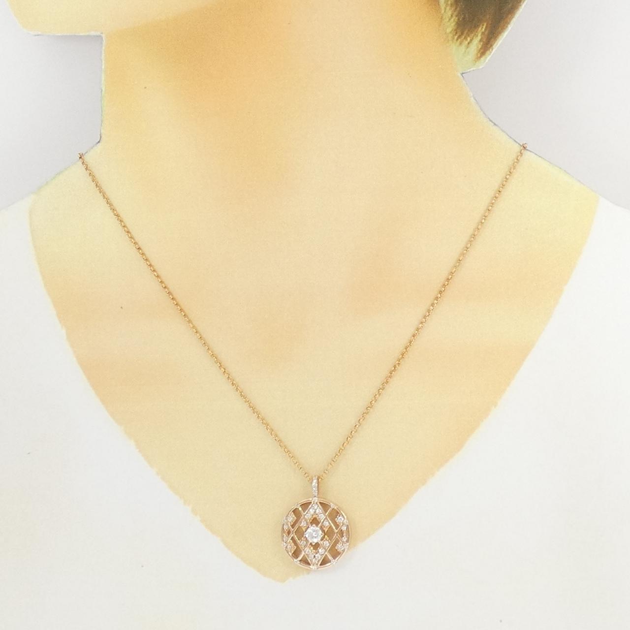 K18PG ダイヤモンド ネックレス 0.350CT