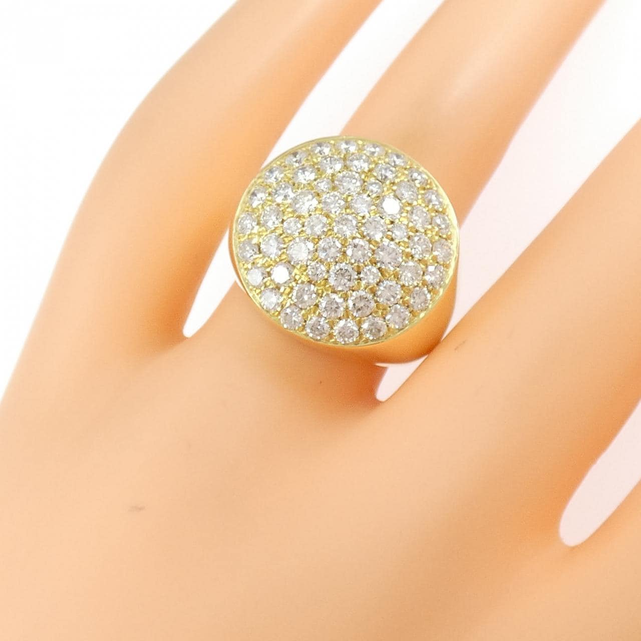 K18YG ダイヤモンド リング 2.03CT