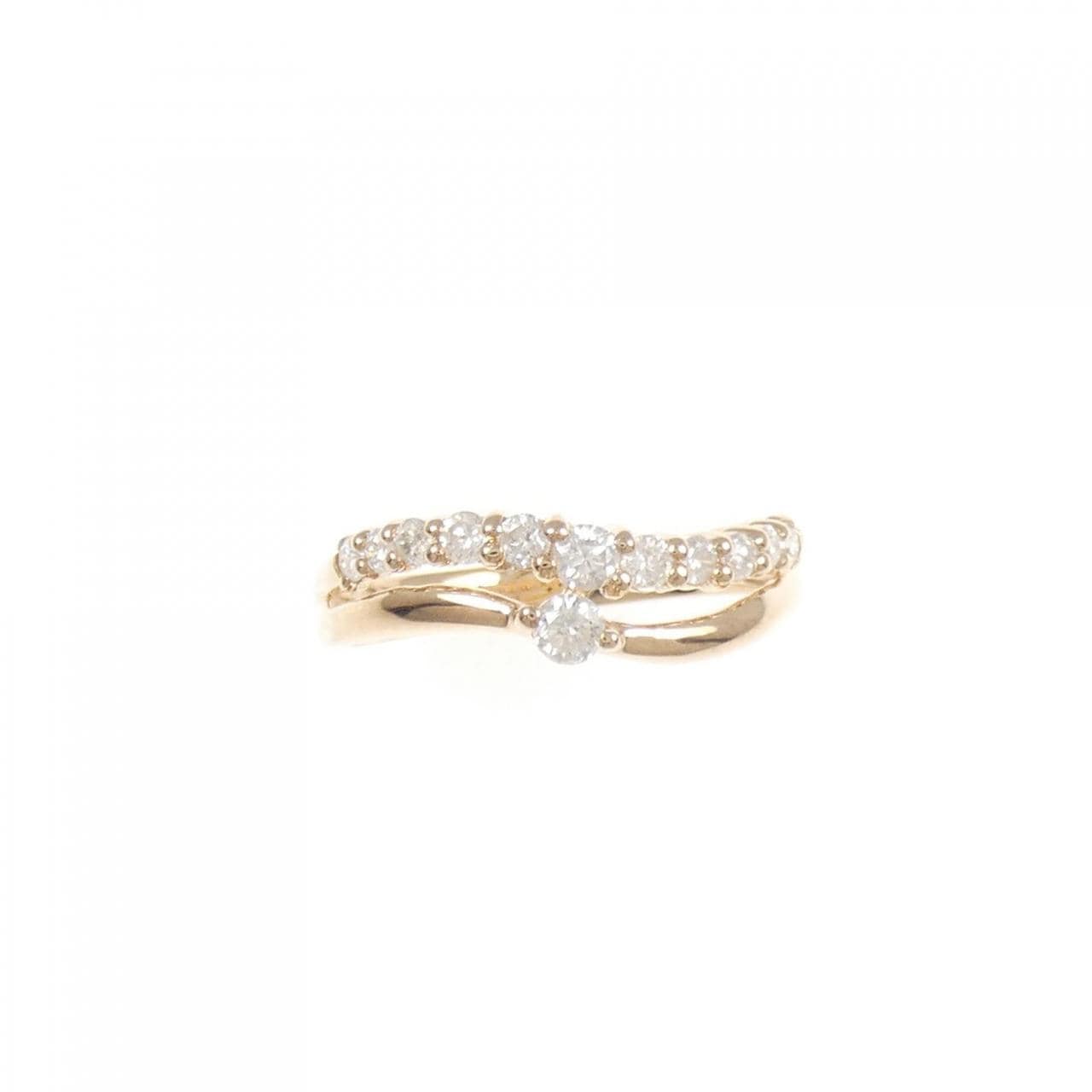 K14PG ダイヤモンド リング 0.30CT