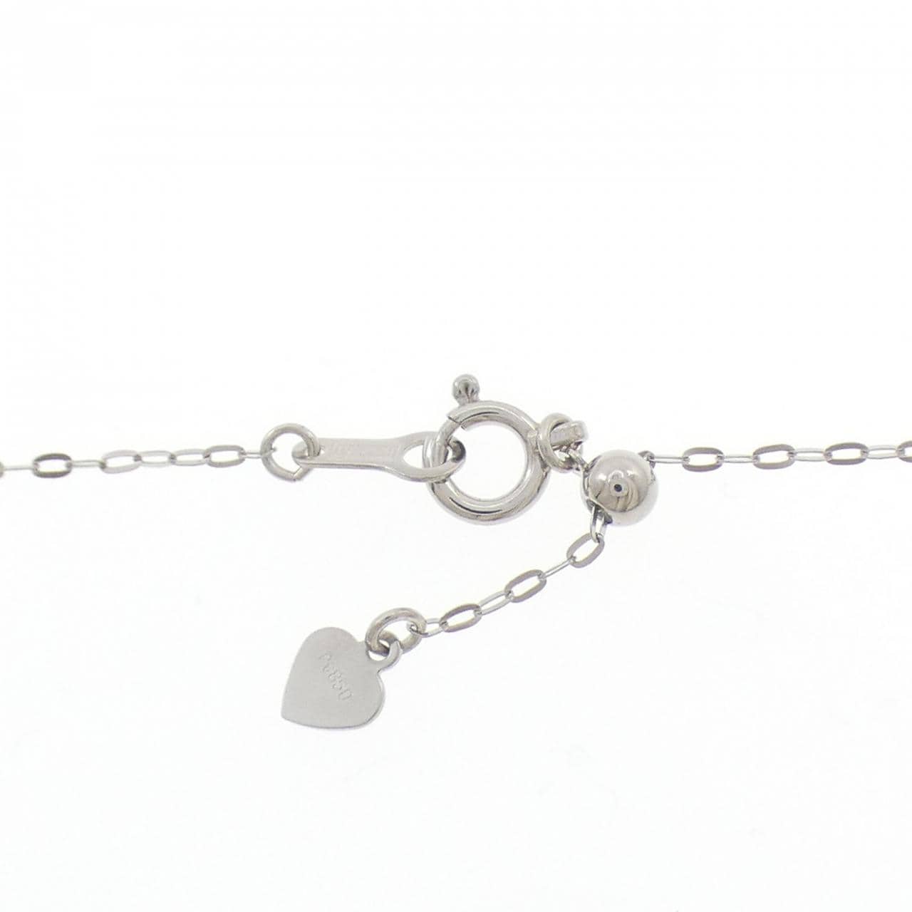 PT999/PT850 ソリティア ダイヤモンド ネックレス 1.00CT