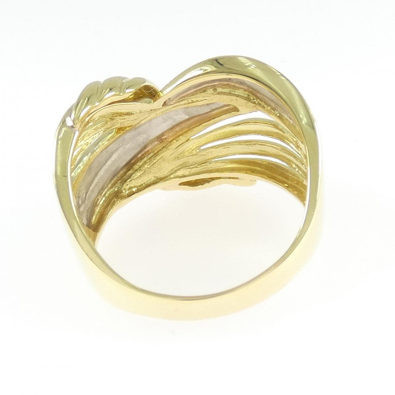 K18YG/PT900 ダイヤモンド リング 0.01CT