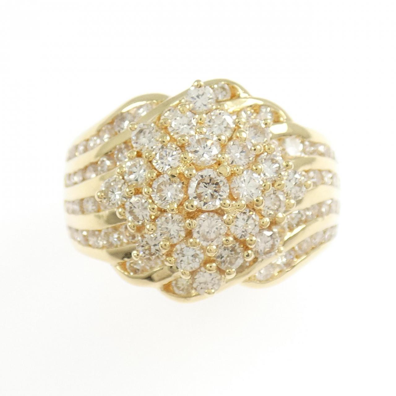 K18YG ダイヤモンド リング 2.05CT