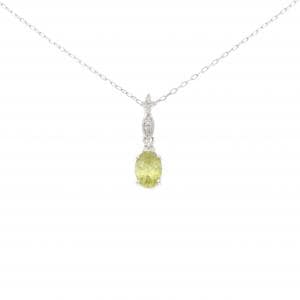 K18WG スフェーン ネックレス