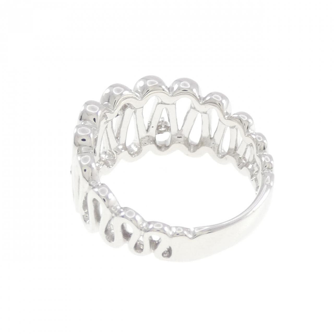 K18WG ダイヤモンド リング 0.05CT