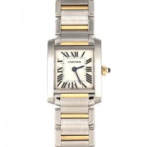 カルティエ タンクフランセーズSM コンビ W51007Q4 SSxYG クォーツ