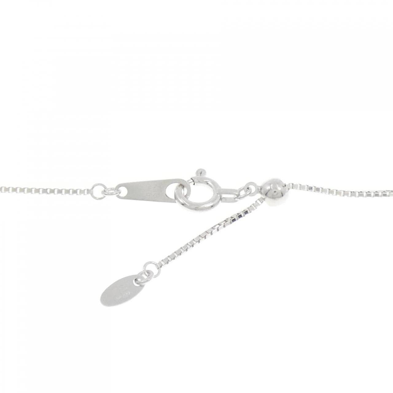 K18WG ダイヤモンド ネックレス 0.13CT