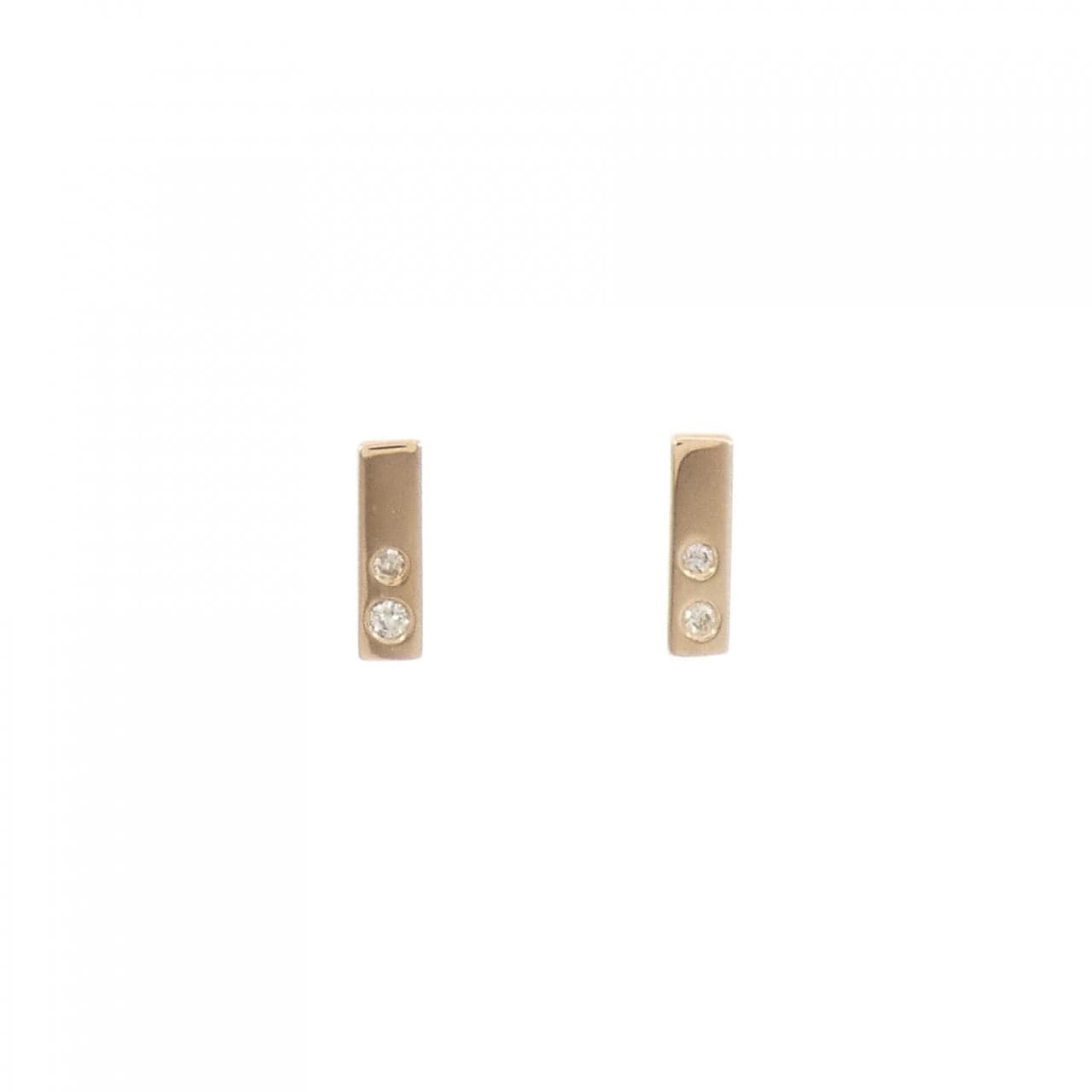 K18PG/K18YG ダイヤモンド ピアス