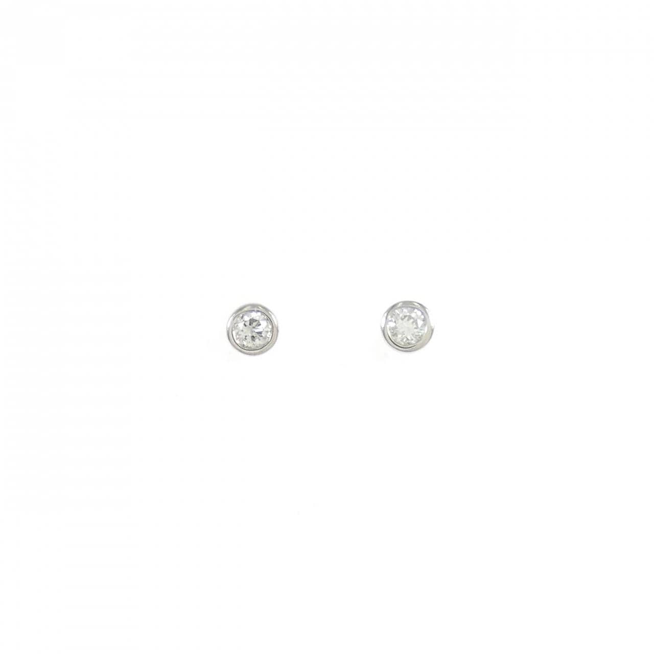 PT900 ダイヤモンド ピアス 0.050CT