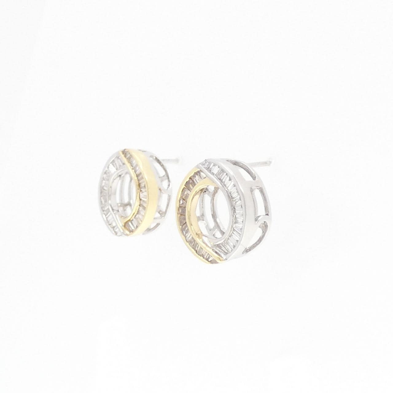 K18YG/K18WG ダイヤモンド ピアス 0.72CT