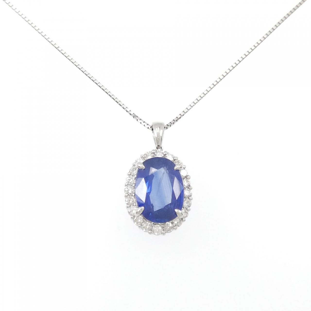 KOMEHYO |【再加工款】PT藍寶石項鍊9.47克拉斯裡蘭卡製造|珠寶[Jewelry 