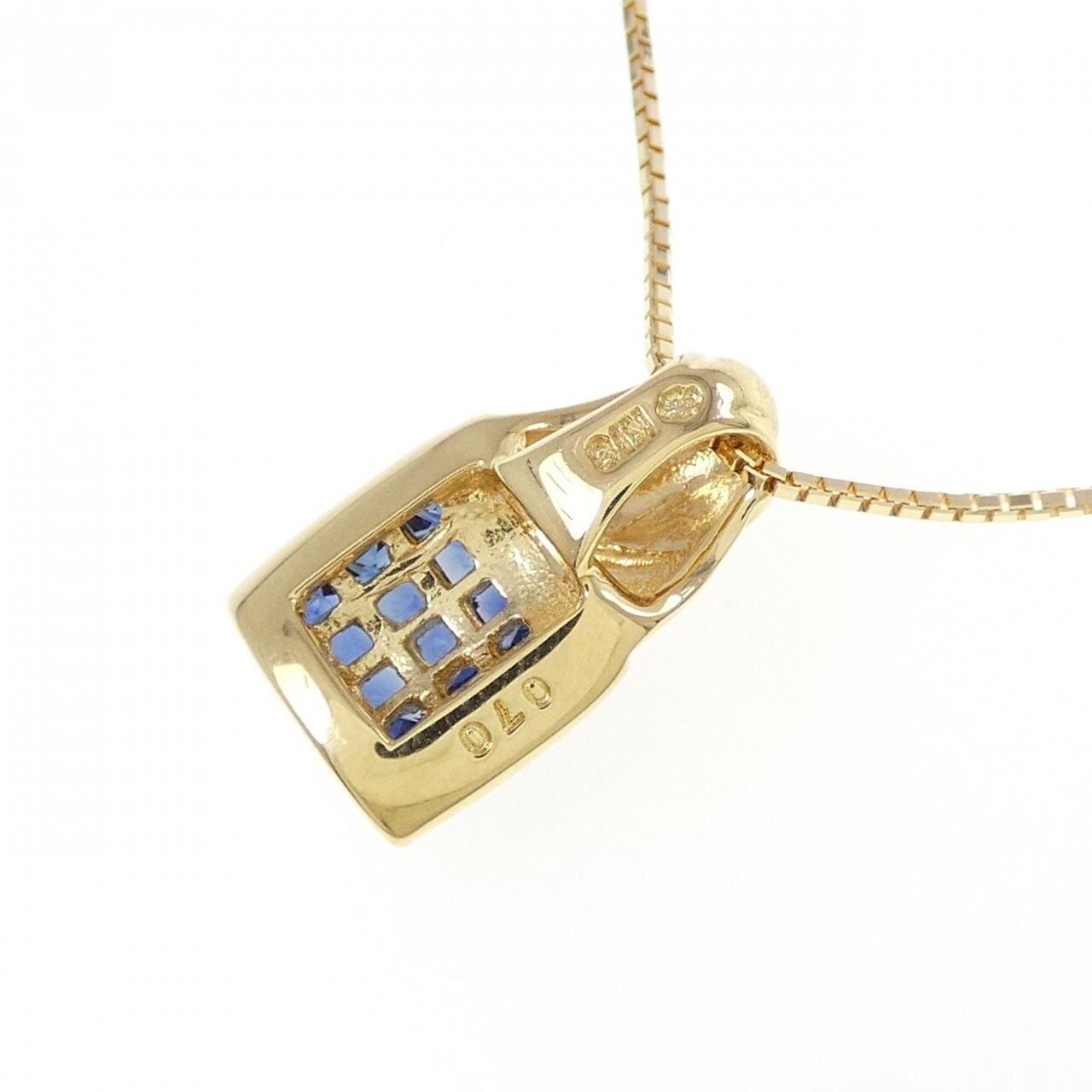 K18YG サファイヤ ネックレス 0.70CT