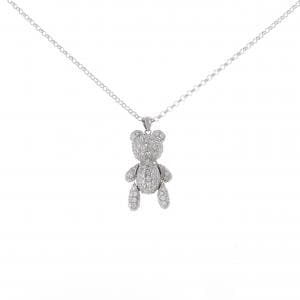 K18WG ベア ダイヤモンド ネックレス 2.50CT