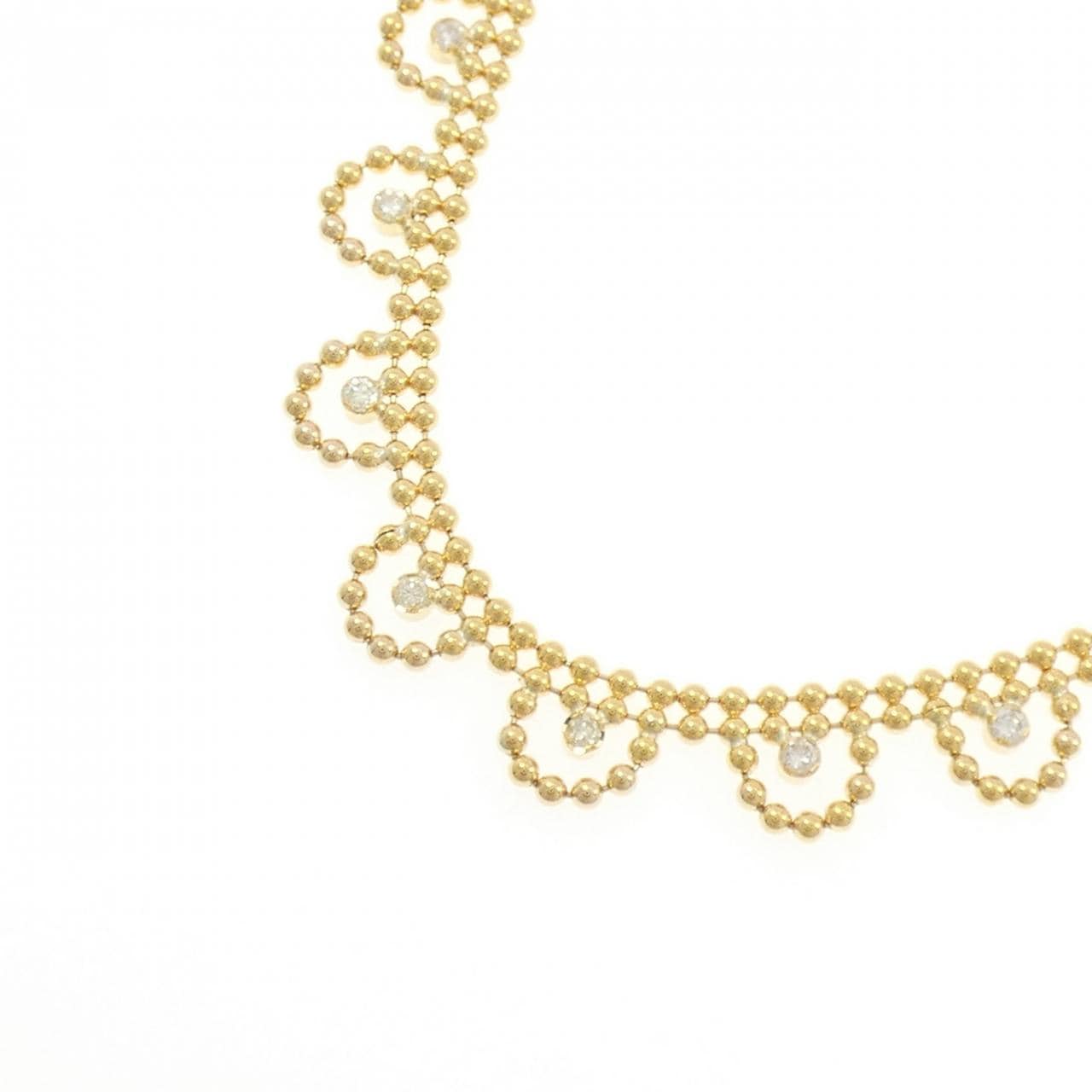 K18YG ダイヤモンド ネックレス 0.51CT