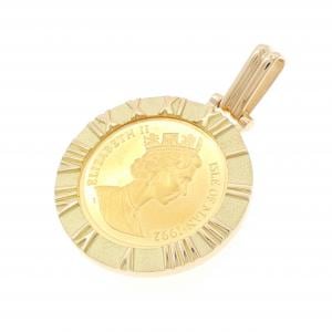 K18YG(枠) コイン ペンダント