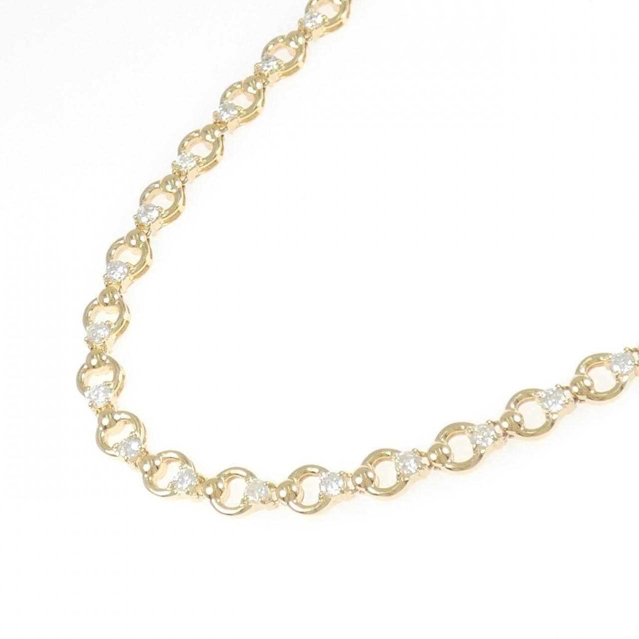 K18YG ダイヤモンド ネックレス 4.13CT