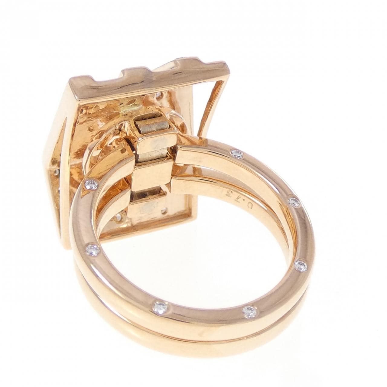 18KPG ダイヤモンド リング 0.73CT
