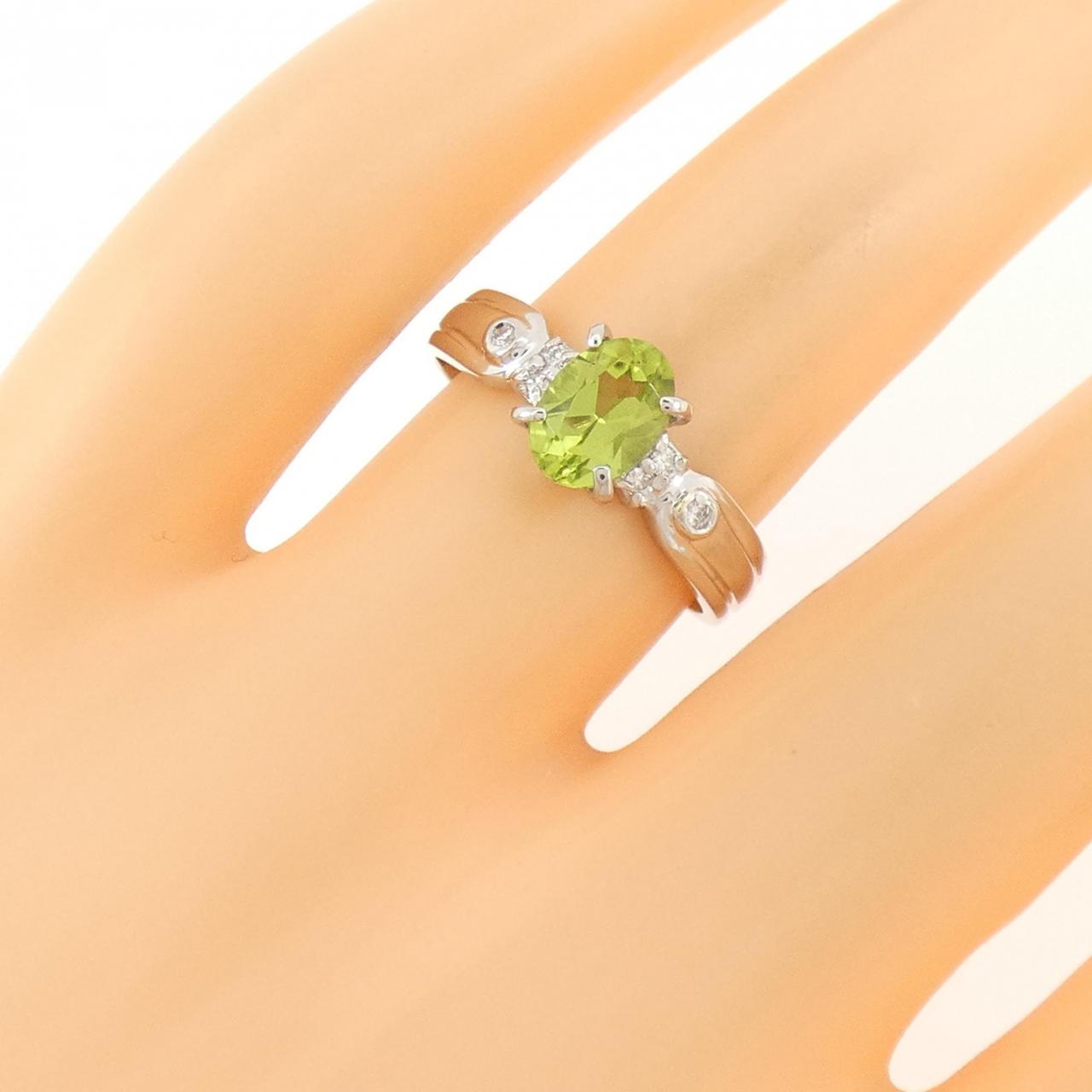 PT900 ペリドット リング 0.92CT