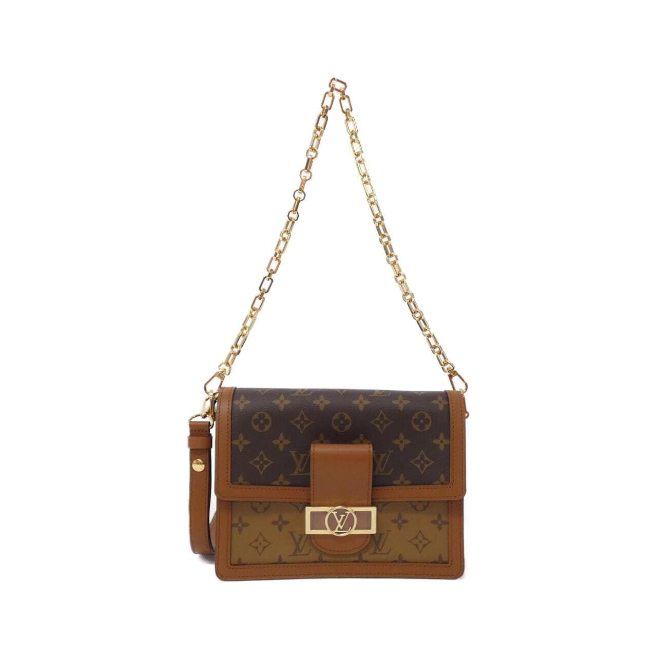 LOUIS VUITTON Monogram Reverse Dauphine MM M44391 肩背包