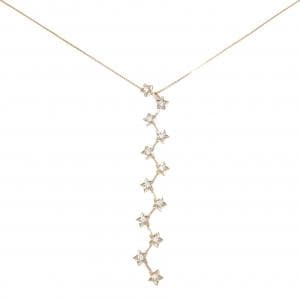 K18PG スター ダイヤモンド ネックレス 0.32CT
