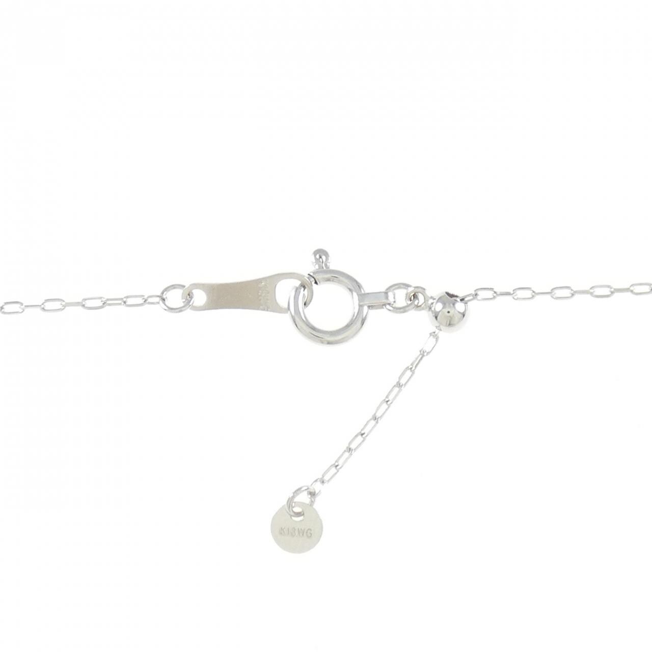 K18WG ダイヤモンド ネックレス 1.00CT