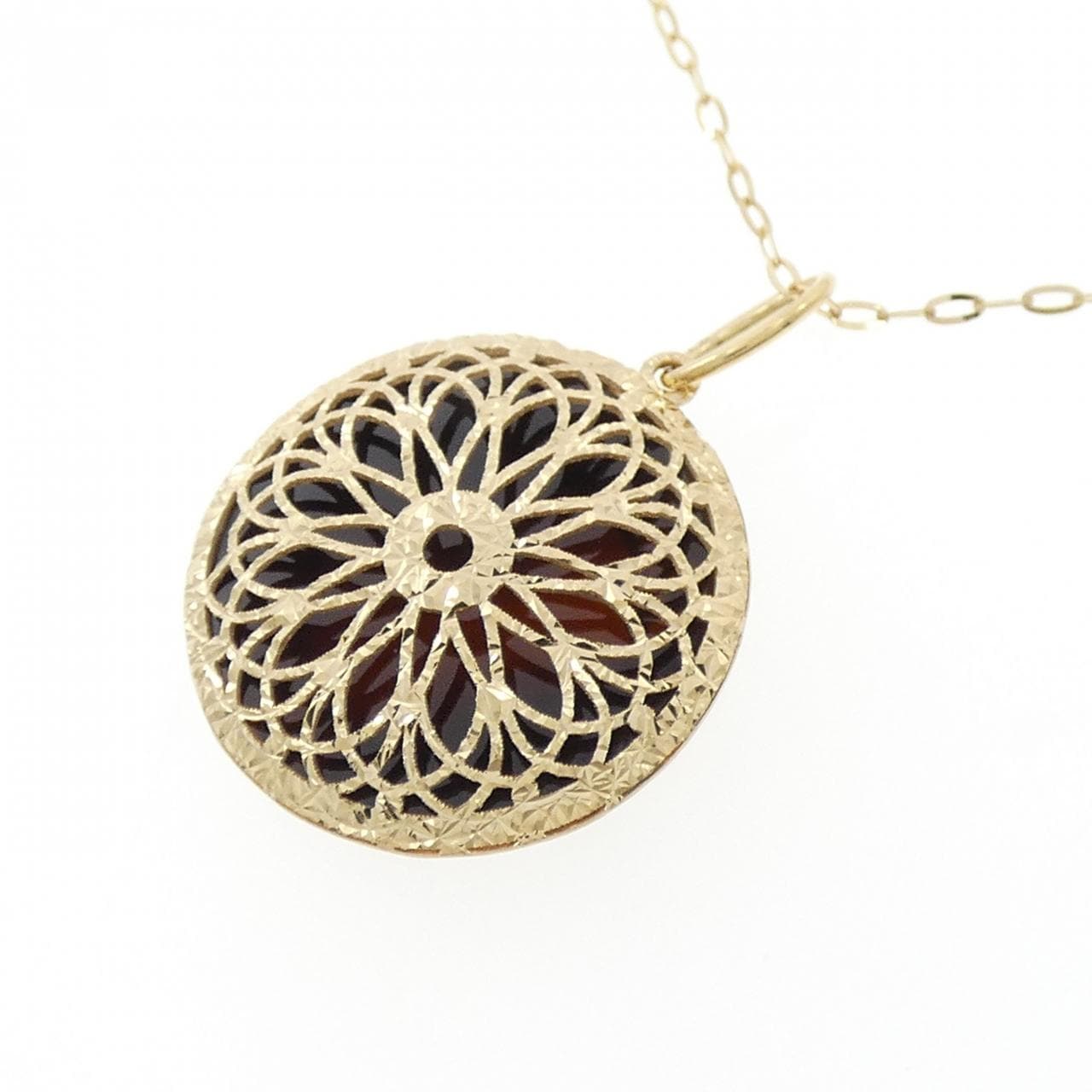 K18YG メノウ ネックレス