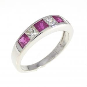 PT900 ルビー リング 0.62CT