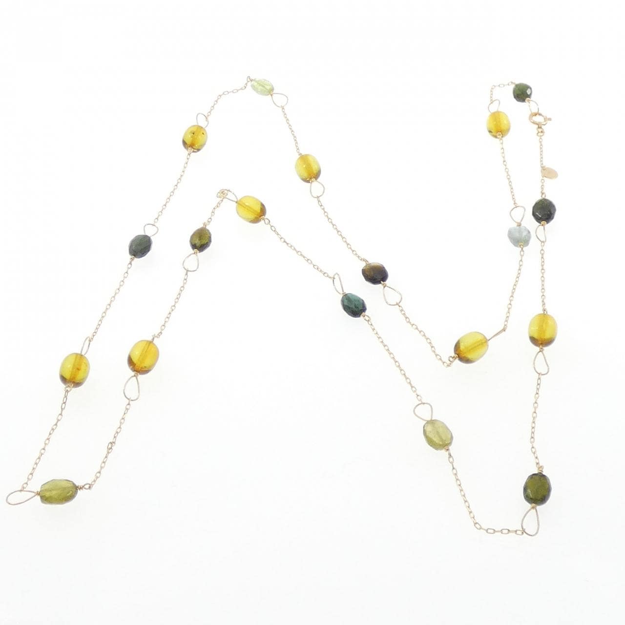 K18YG トルマリン ネックレス