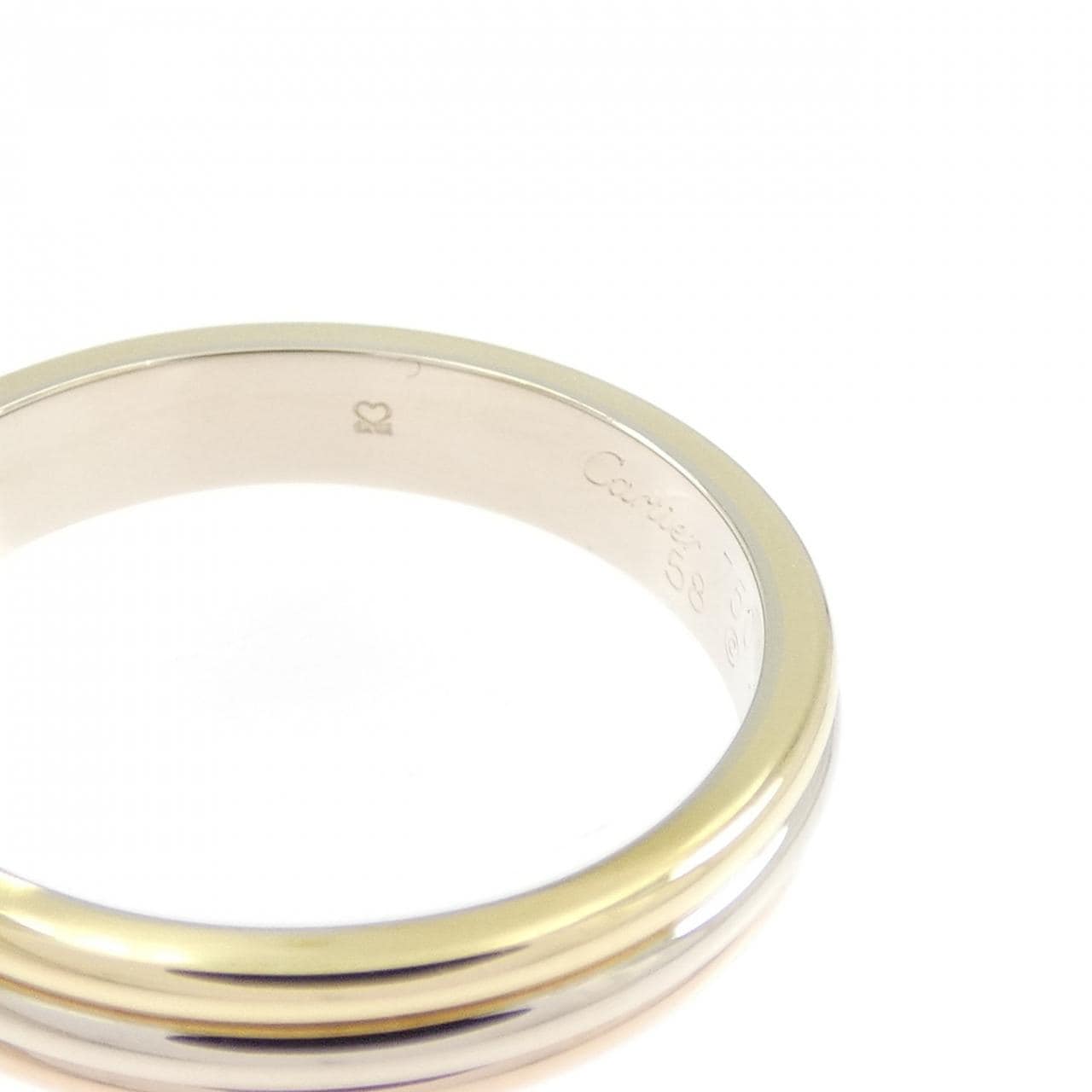 カルティエ スリーゴールドウェディング リング