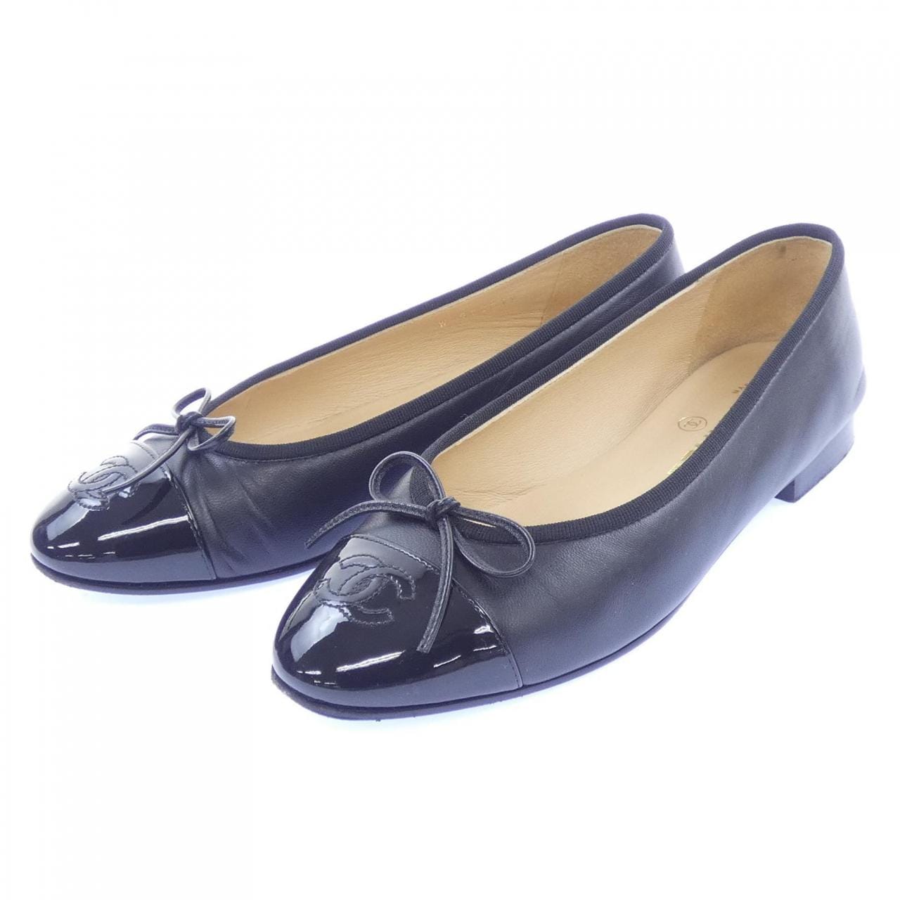 シャネル CHANEL バレリーナ G02819Y01552 フラットシューズ