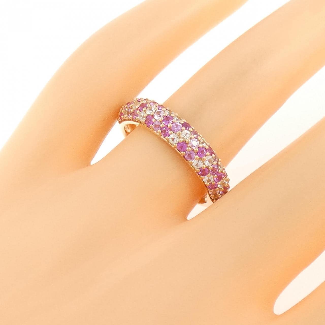 K18PG サファイヤ リング 1.20CT