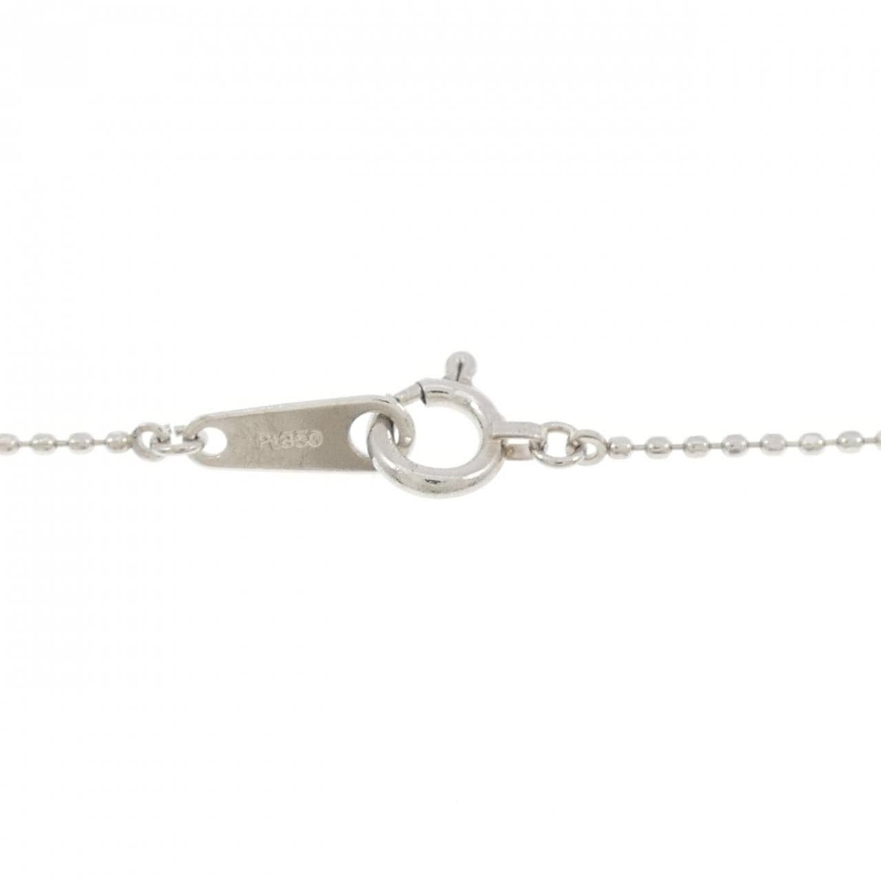 PT900/PT850 フラワー ダイヤモンド ネックレス 0.34CT