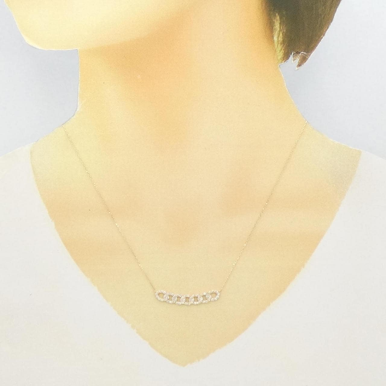 [Remake] K18YG Diamond necklace 0.50CT