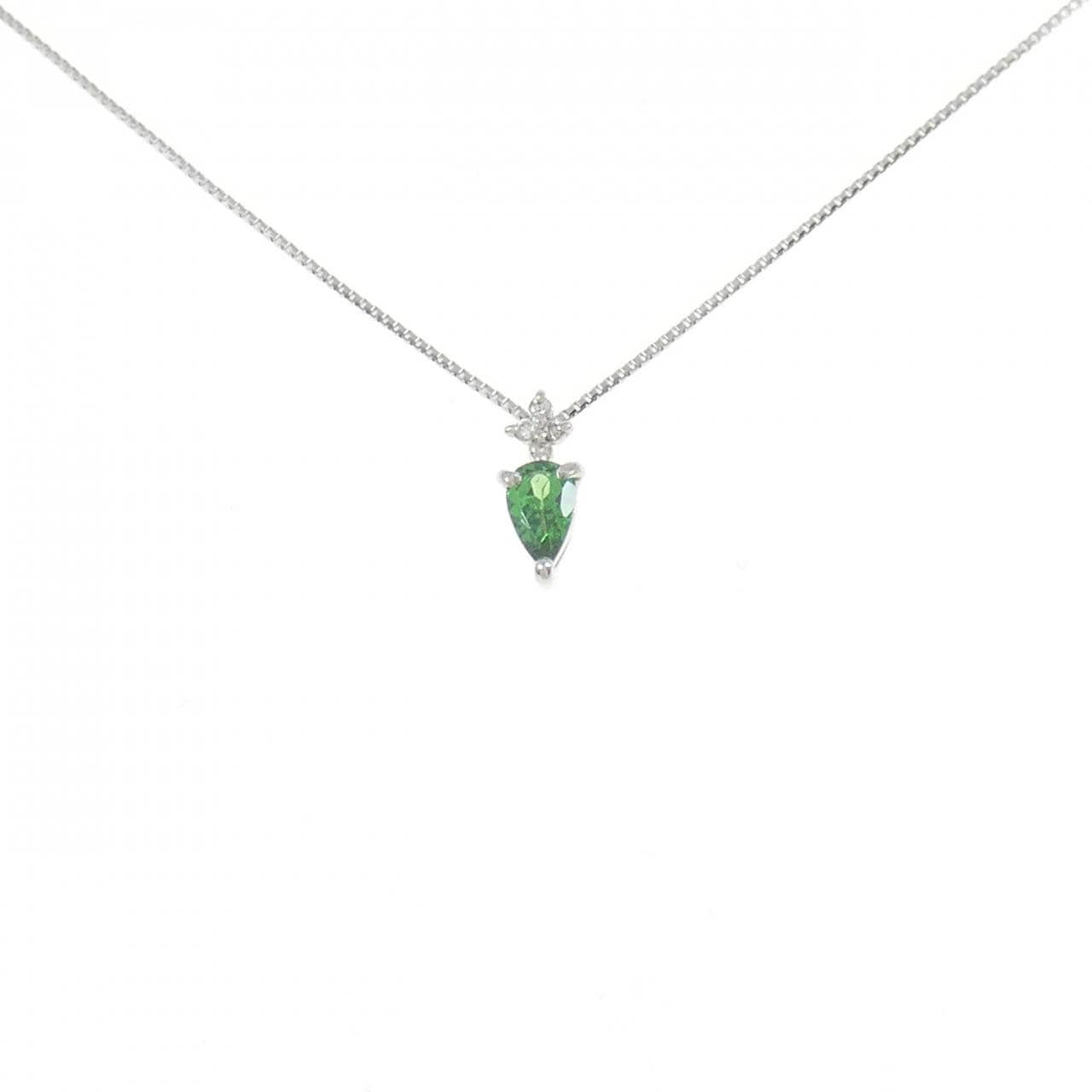 [新品] PT 绿石榴石项链 0.20CT