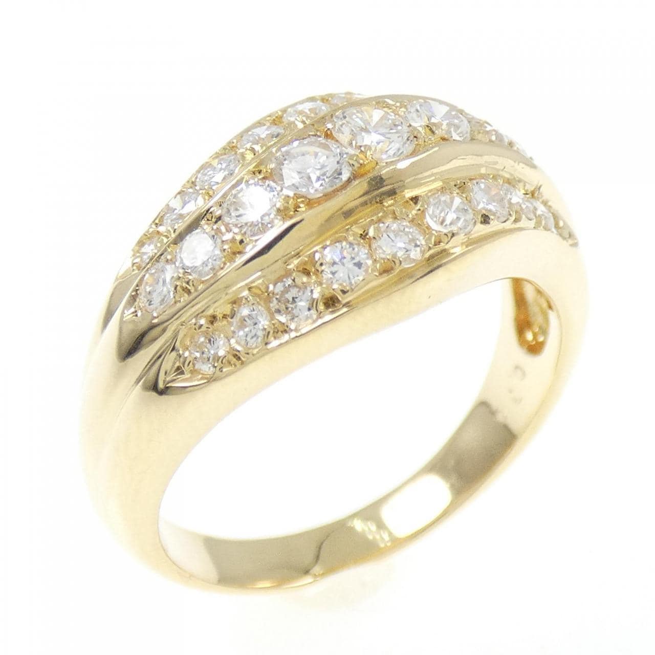 K18YG ダイヤモンド リング 0.70CT