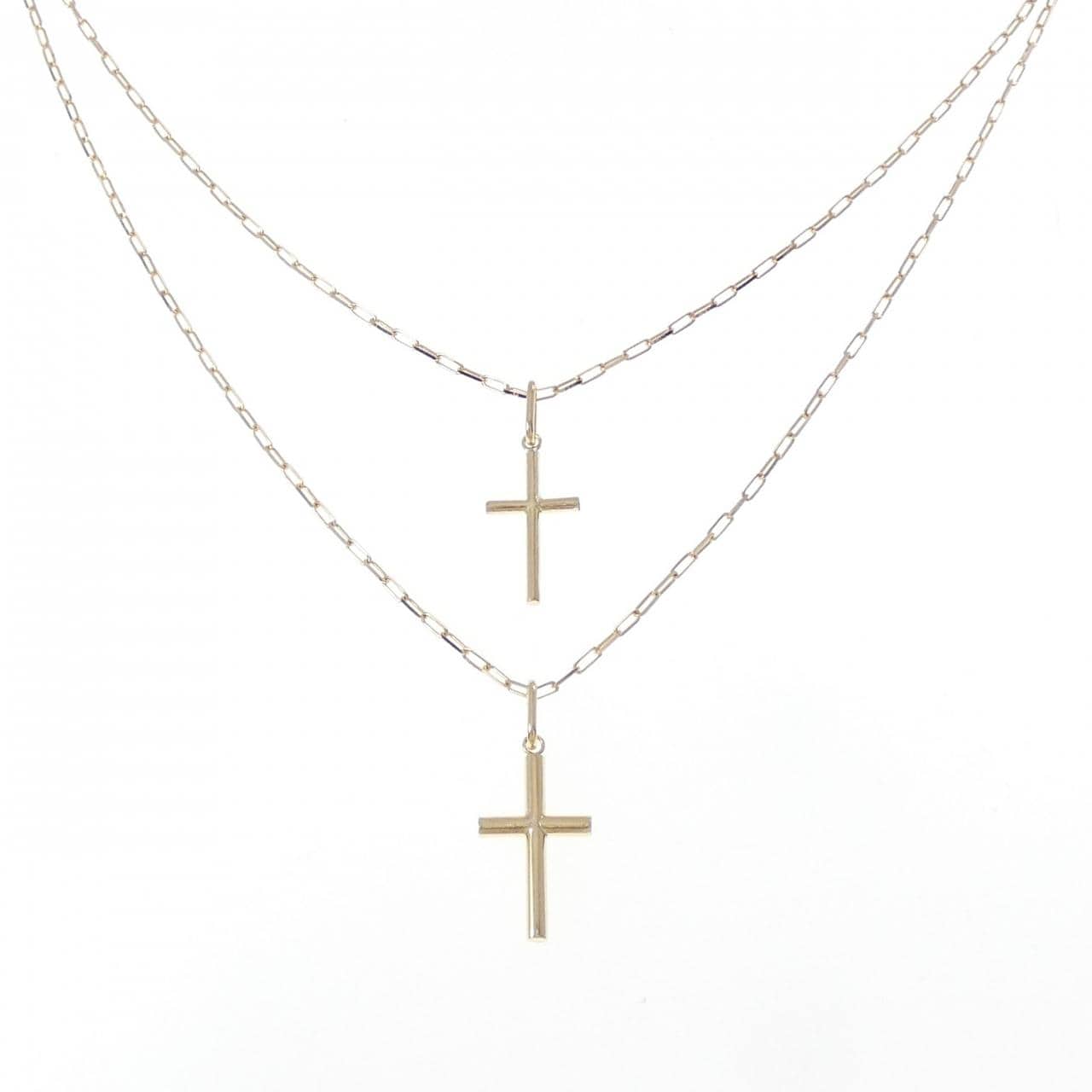 【新品】K18YG クロス ネックレス