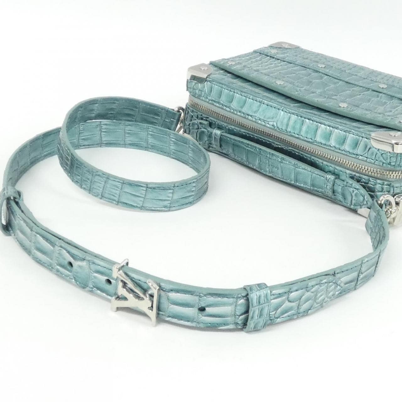 ルイヴィトン エキゾチック レザー ハンドル ソフトトランク N82780 ショルダーバッグ