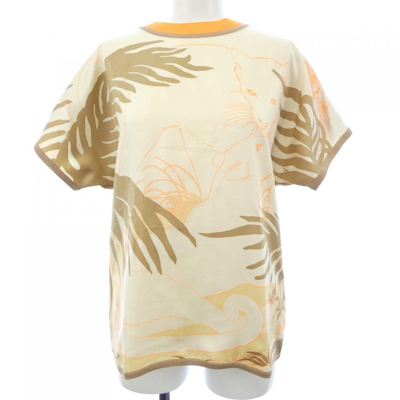 エルメス HERMES JUNGLE LOVE FLUO DC2H2821DR ツイルレーヌ トップス