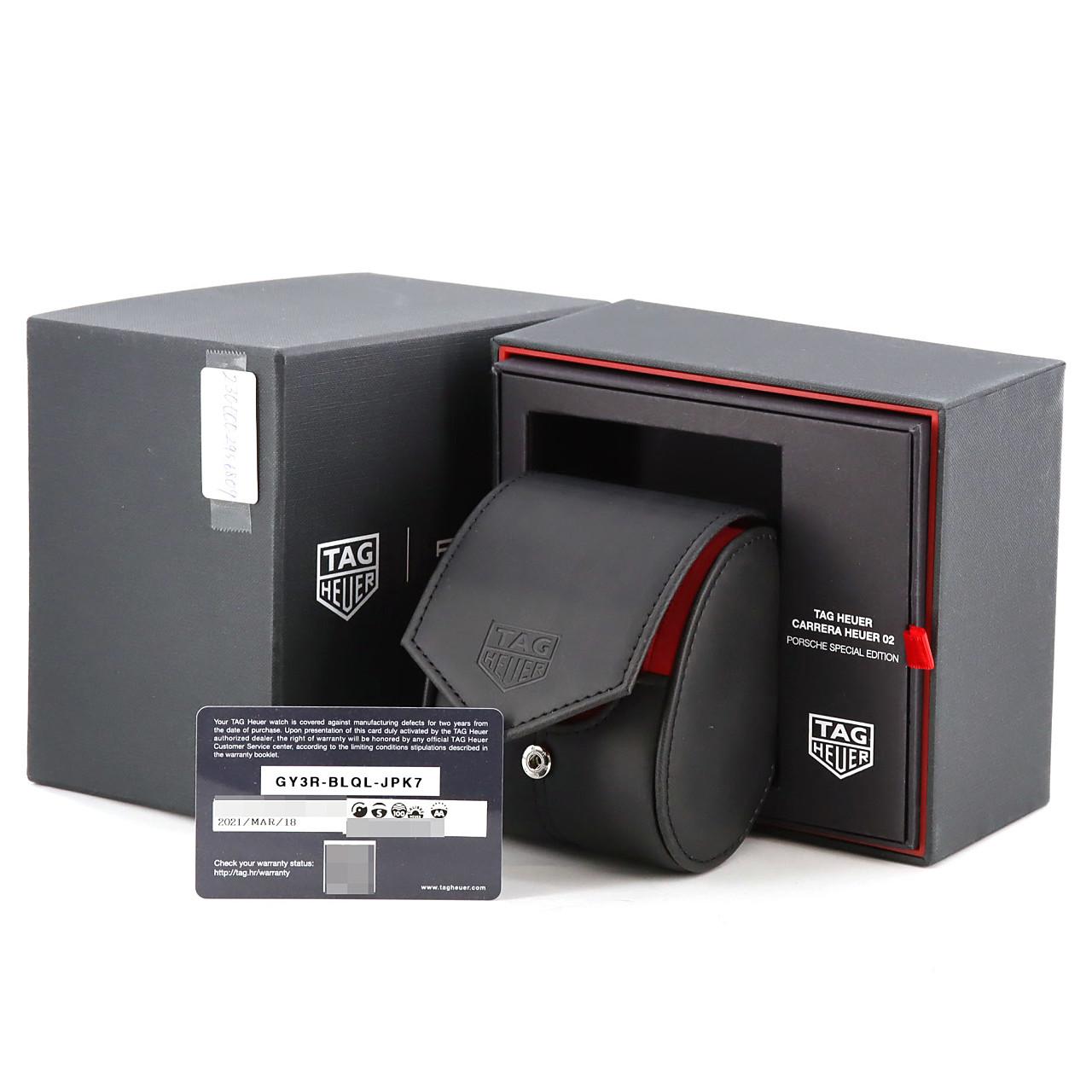 【ノーメンテナンス特価】タグ･ホイヤー カレラ･キャリバーホイヤー02クロノポルシェスペシャルエディション CBN2A1F.BA0643 SS 自動巻