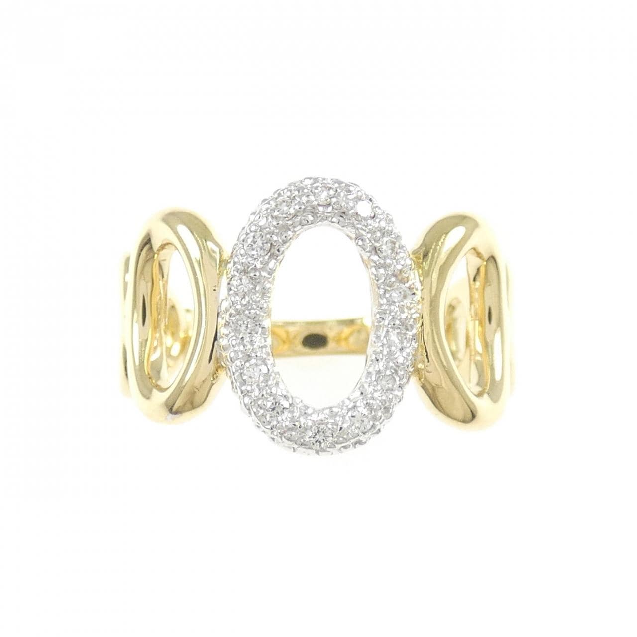 K18YG/K18WG ダイヤモンド リング 0.09CT