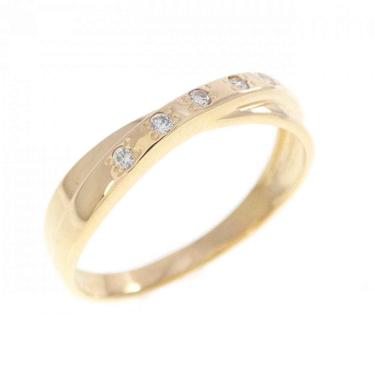 K18YG ダイヤモンド リング 0.04CT